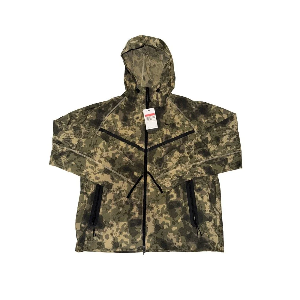 Nike Tech Dri-FIT Woven Camo Windrunner Jacket Men's Size Large HV0979-210